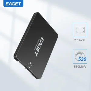 Disque dur SSD Eaget SATA 3 – 120 Go à 480 Go pour un stockage rapide et fiable en voyage