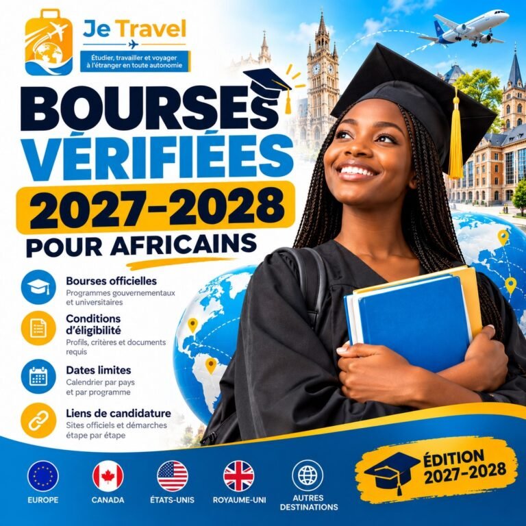 Bourses vérifiées 2027-2028 pour Africains — Guide pratique pour comprendre les démarches