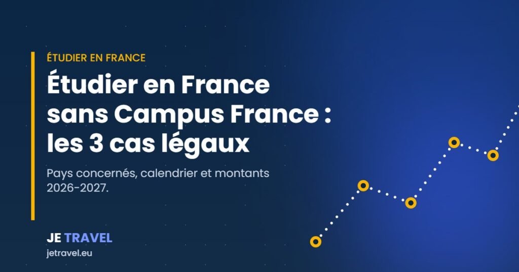 Étudiant consultant la plateforme Études en France pour préparer une candidature sans Campus France