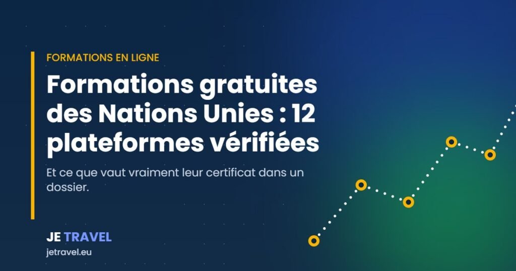 Formations gratuites des Nations Unies en 2026 : les plateformes vérifiées et la valeur réelle de leur certificat